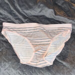 Victoria’s Secret Pink and Gray Striped undies Bottoms